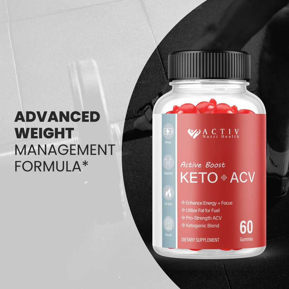 (1 Pack) Activ Active Boost Keto ACV Gummies - Supplement for Weight Loss - Energy & Focus Boosting Dietary Supplements for Weight Management & Metabolism - Fat Burn - 60 Gummies