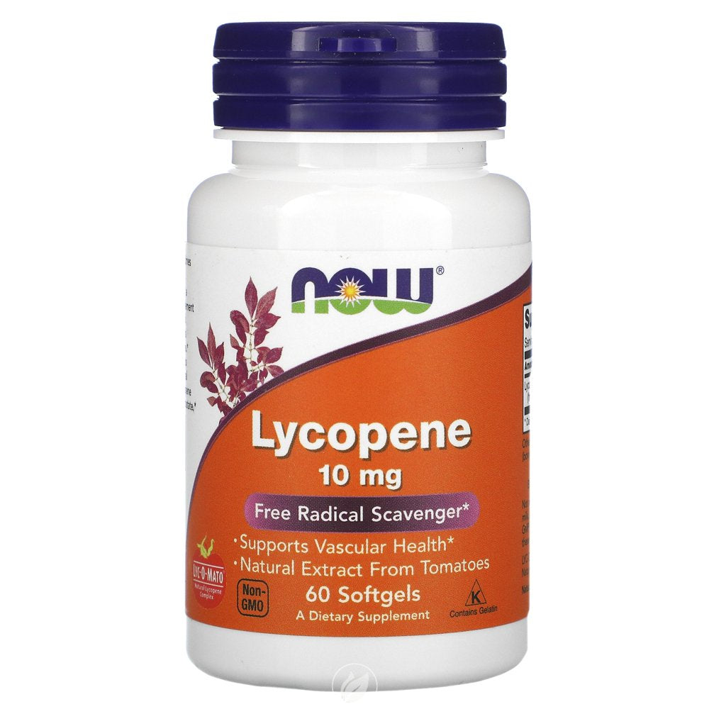 Now Foods Lycopene 10Mg, 60 Gels, Pack of 2