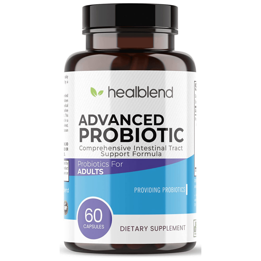 Healblend Probiotics for Digestive Health Support, 11.5 Billion CFU per Serving: DE111, Lactobacillus, Bifidobacterium, Acidophilus Probiotic Supplement, 60 Capsules