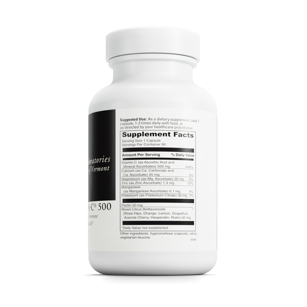 Davinci Labs Poten-C 500 - Support Immune Health* & Collagen Production - 90 Tablets