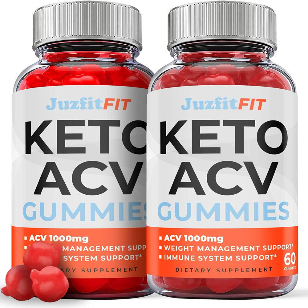 (2 Pack) Juzfit Keto ACV Gummies - Supplement for Weight Loss - Energy & Focus Boosting Dietary Supplements for Weight Management & Metabolism - Fat Burn - 120 Gummies