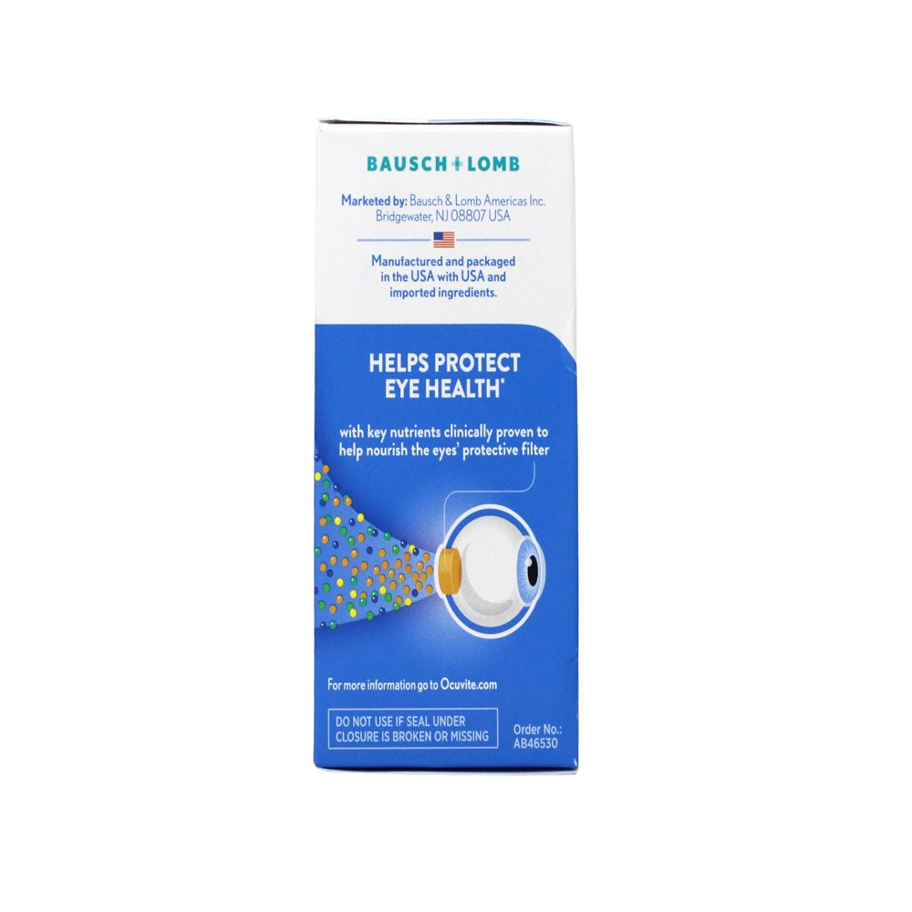 2 Pack - Bausch + Lomb Ocuvite Adult 50+ Helps Protect Eye Health, 50 Soft Gels