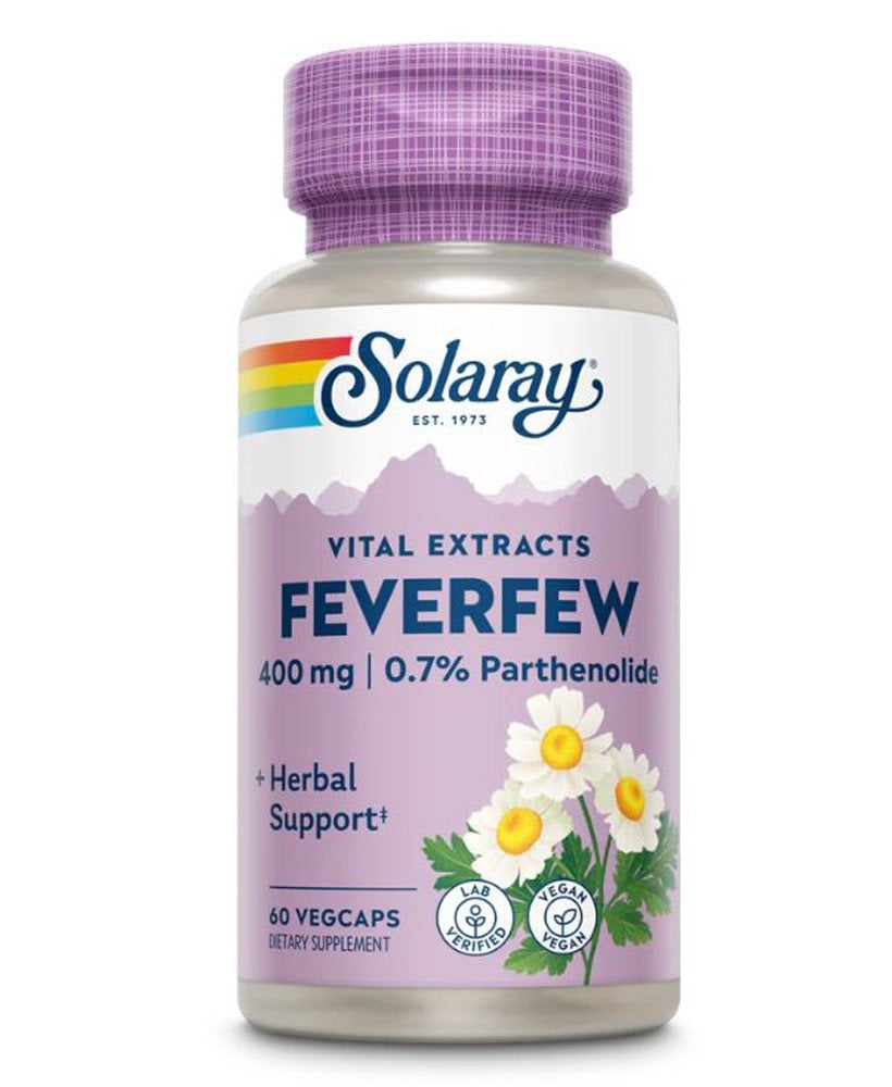 Solaray Feverfew Extract -- 400 Mg - 60 Vegcaps