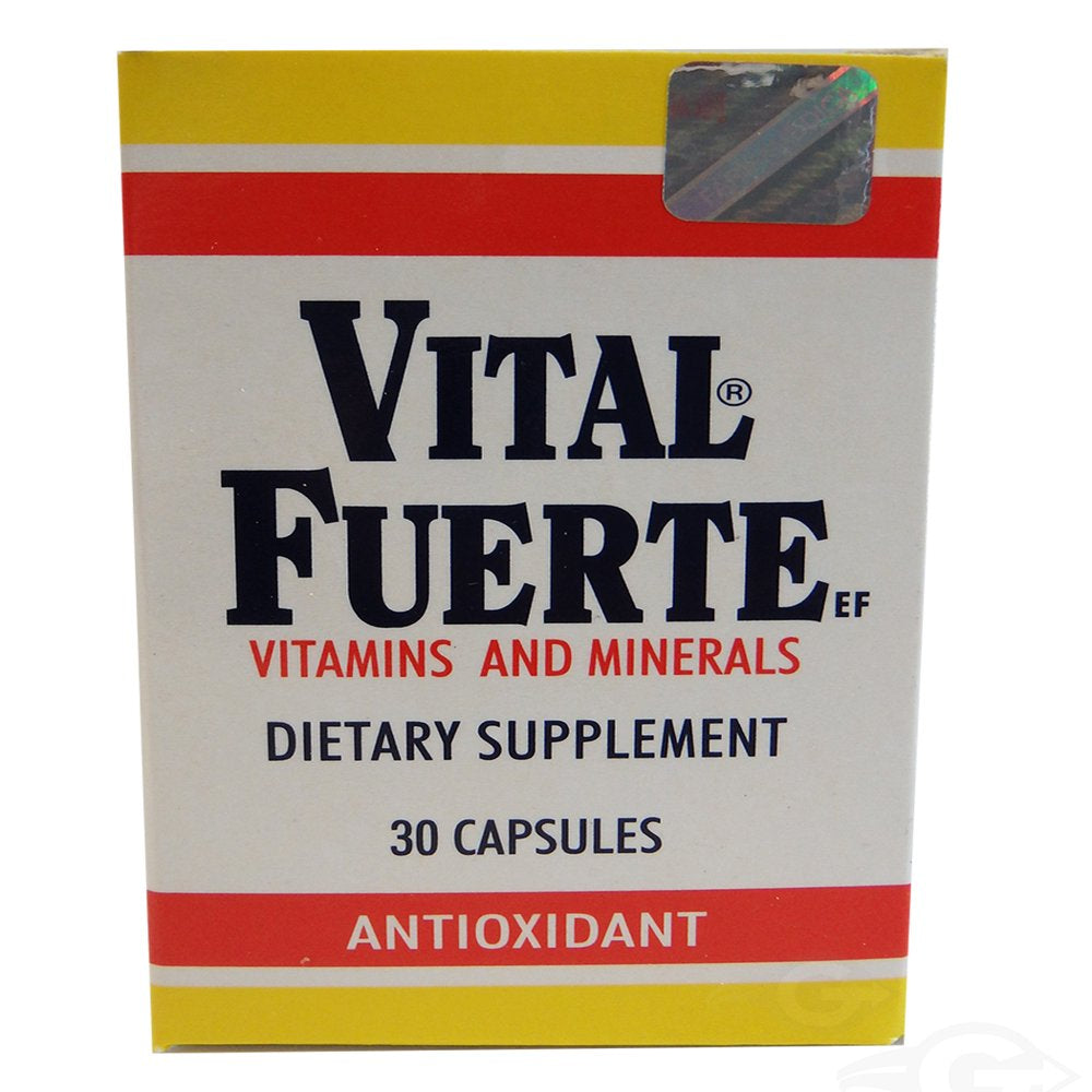 Vital Fuerte Regular Dietary Supplement 30 Cap - Suplemento Multivitaminico (Pack of 1)