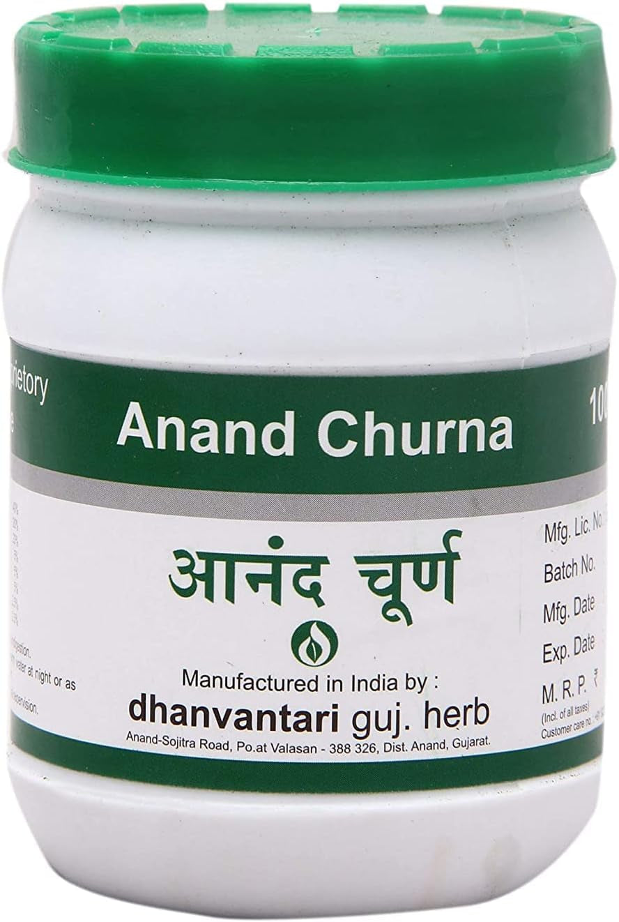 A.K. Dhanvantari Anand Churna - 100 Gm (Pack of 4), Green (Af100_A)