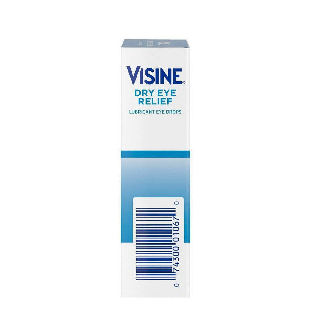 5 Pack Visine Tears Dry Eye Relief Sterile Lubricant Eye Drops 0.5 Oz Each