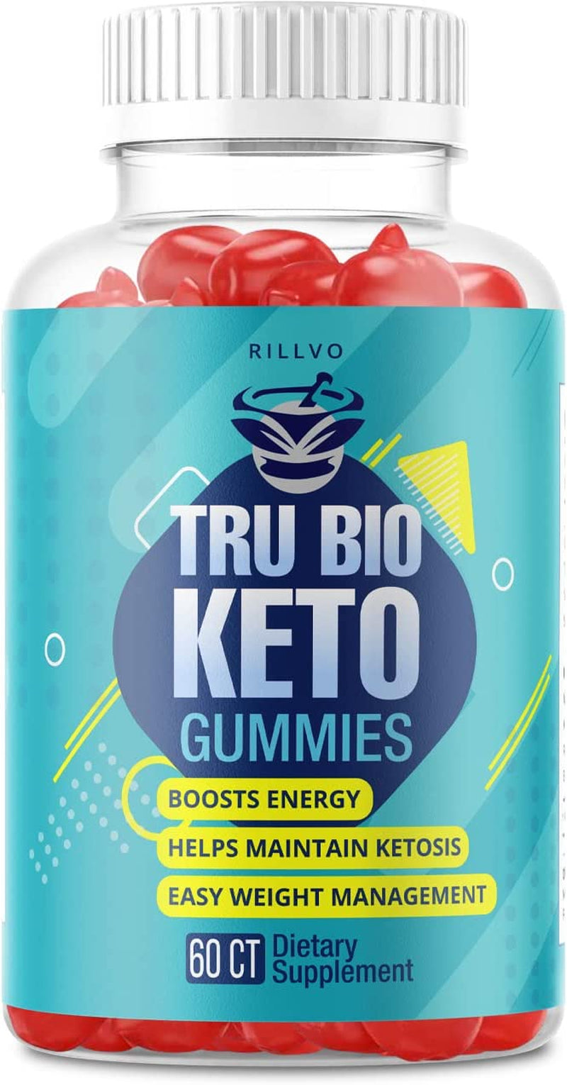 Rillvo Trubio Keto ACV Gummies - Advanced Formula Tru Bio (60 Gummies), Fewnt