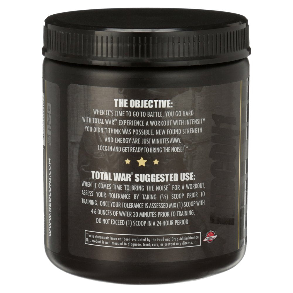 Redcon1 Total War Pre-Workout Powder, Blue Lemonade, 30 Servings