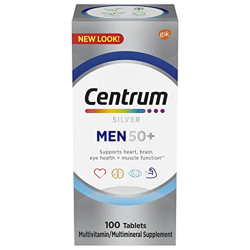 Centrum Silver Ultra Men'S Multi Vitamin and Mineral Supplement Tablets, 100 Ea