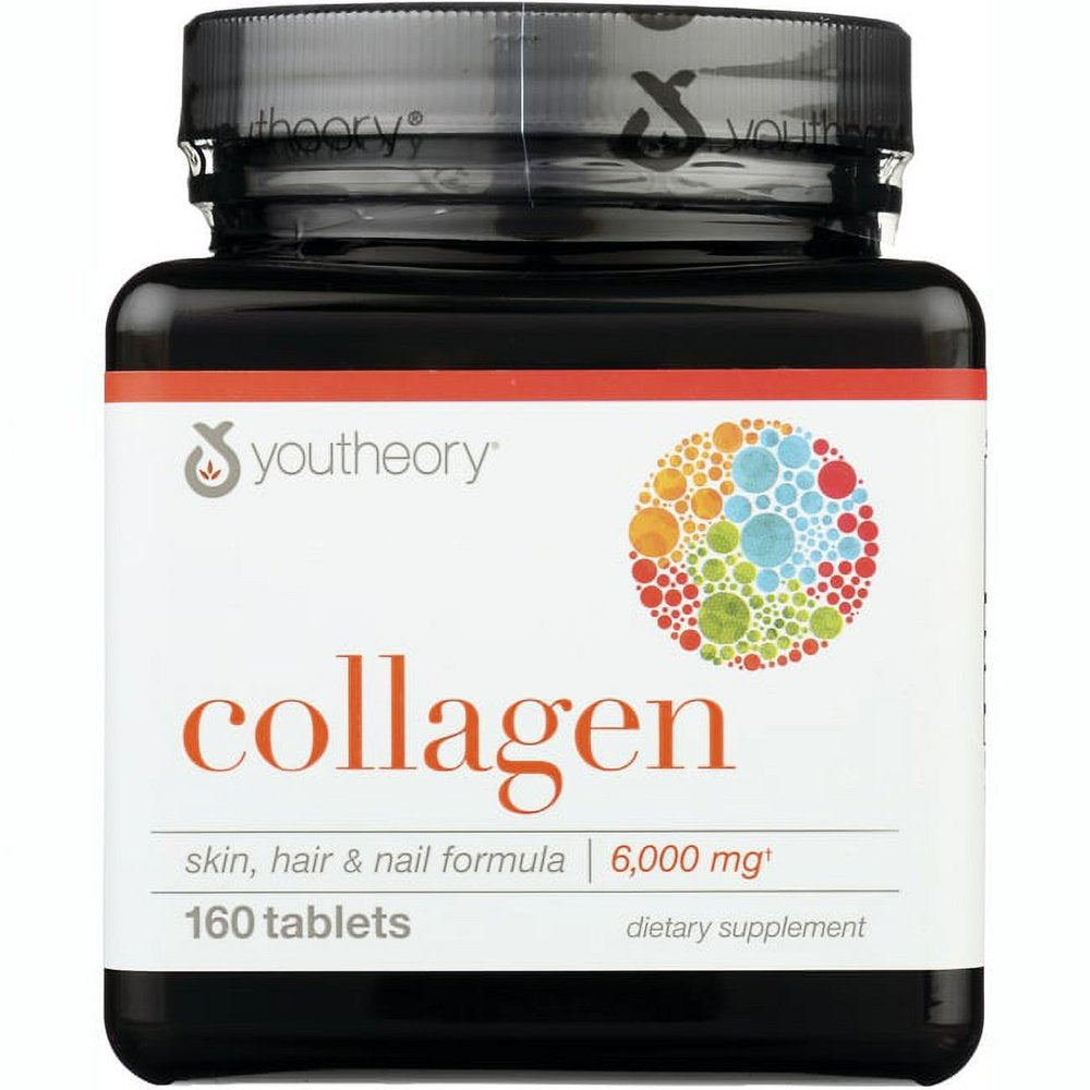 Youtheory - Collagen Skin, Hair & Nail Formula 6000 Mg. - 160 Tablets