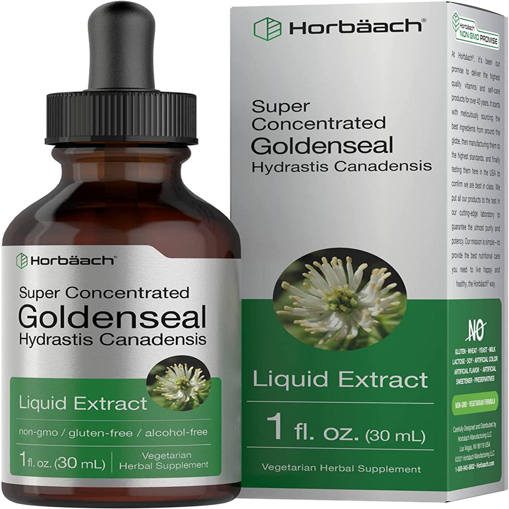 Goldenseal Root Liquid Extract | 1 Oz | Vegetarian & Alcohol Free | by Horbaach
