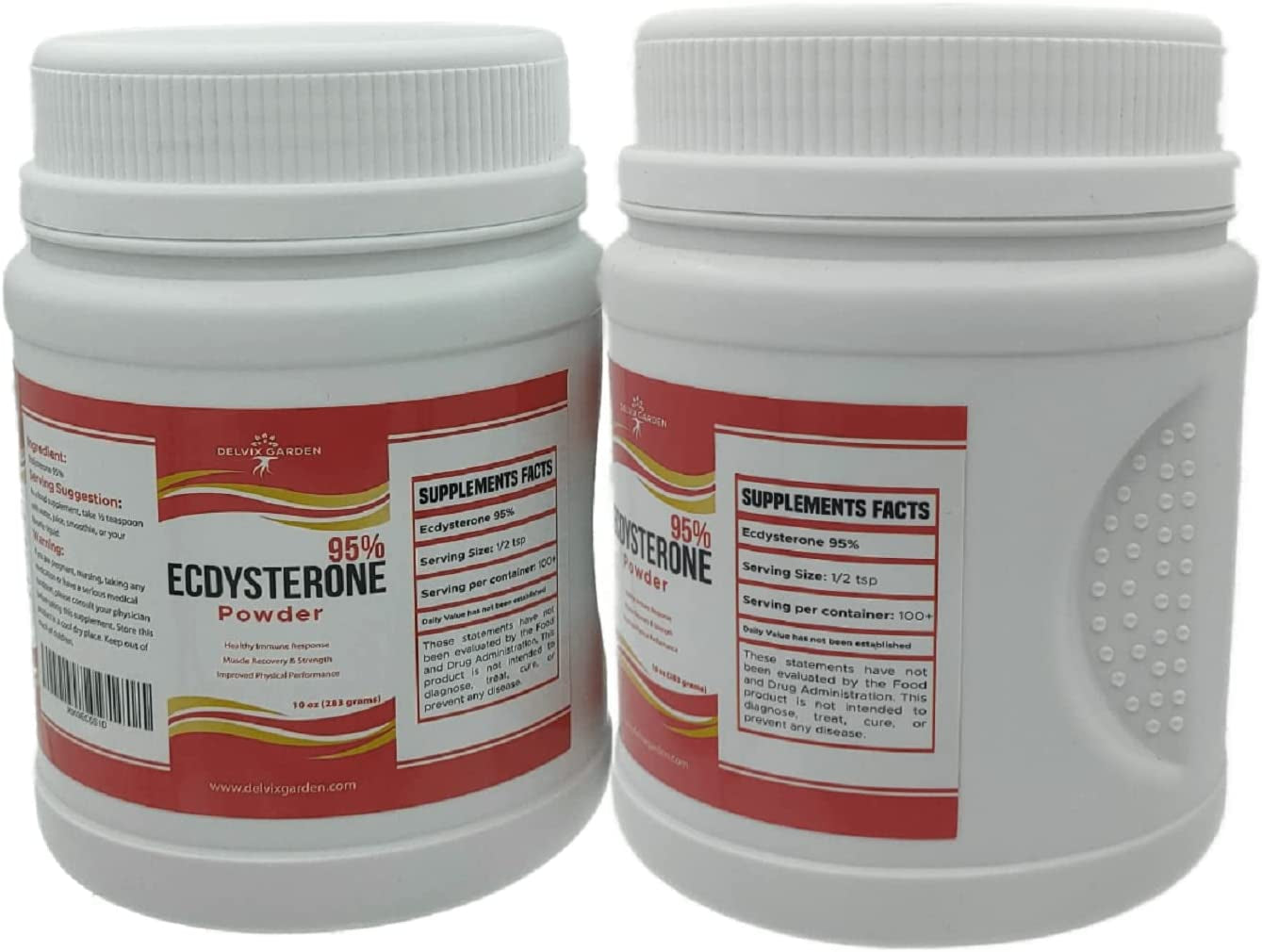 Delvix Garden Ecdysterone Powder 95%, 10 Oz: Beta Ecdysterone Supplement for Muscle Strength, Body Mass and Athletic Performance Ecdysterone Supplement for Men and Women