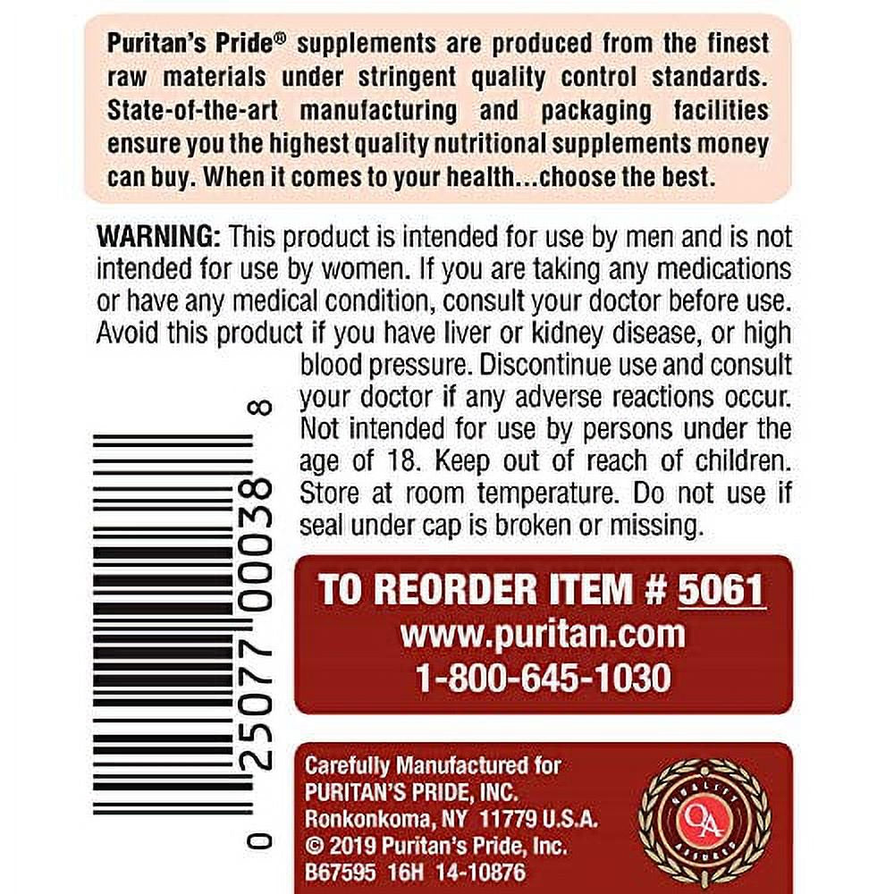 Puritan'S Pride Viper Exotic Herbs for Men, 120 Capsules by Puritan'S Pride, 120 Count