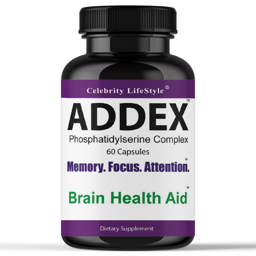 Addex Brain Booster Vitamins for Men & Women, Support Memory and Focus - Improve Brain Focus, Clarity & Memory Supplements for Seniors & Adults, Energy & Mood Booster 60 Count