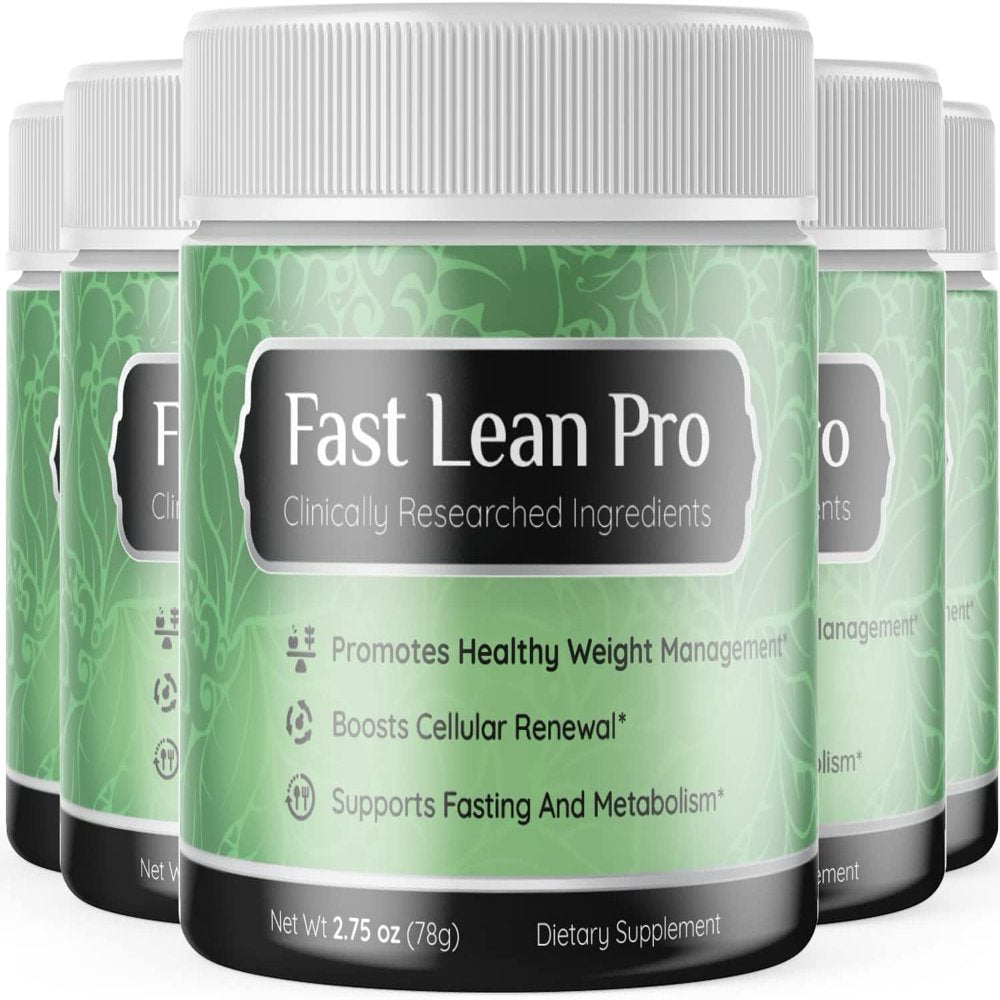 (5 Pack) Fast Lean Pro - Dietary Supplement Keto Powder Shake for Weight Loss Management & Metabolism - Appetite Suppressant