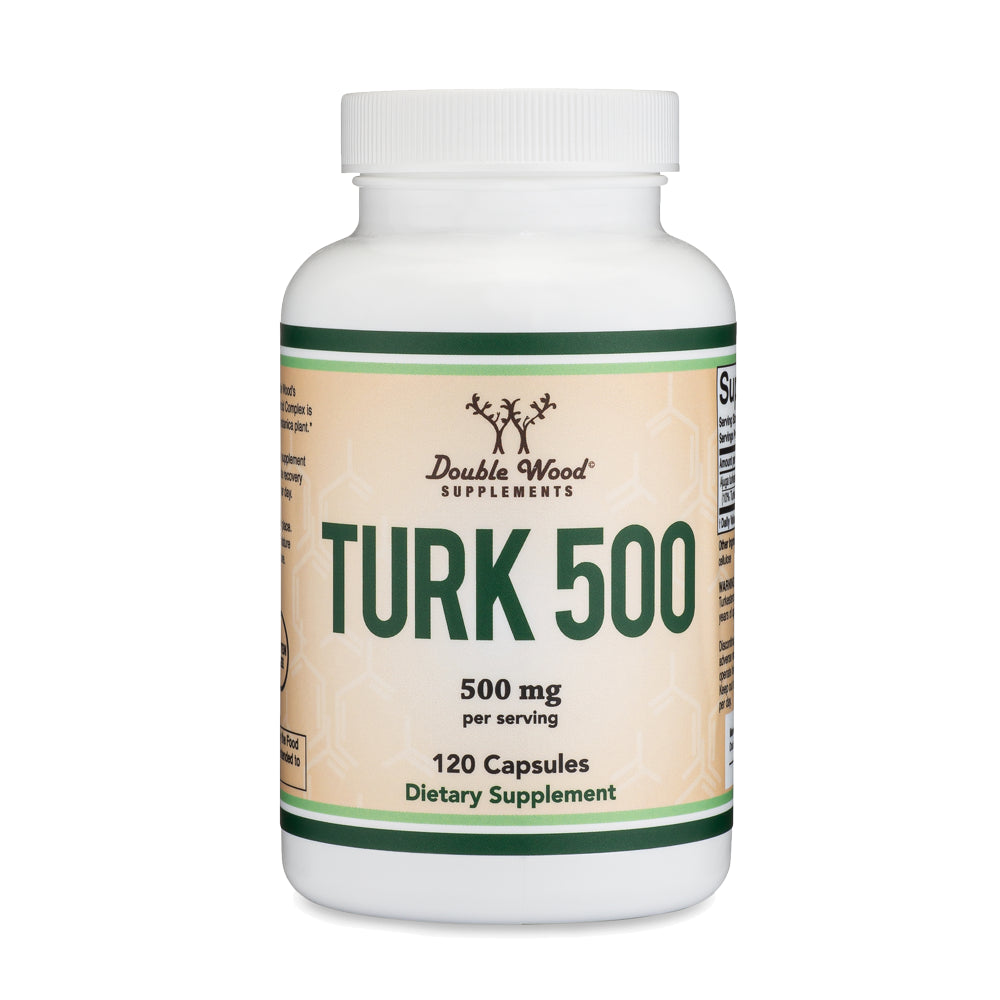 Turkesterone Supplement 500Mg, 120 Capsules (Ajuga Turkestanica Extract Std. to 10% Turkesterone) Similar to Ecdysterone for Testosterone Support by Double Wood Supplements