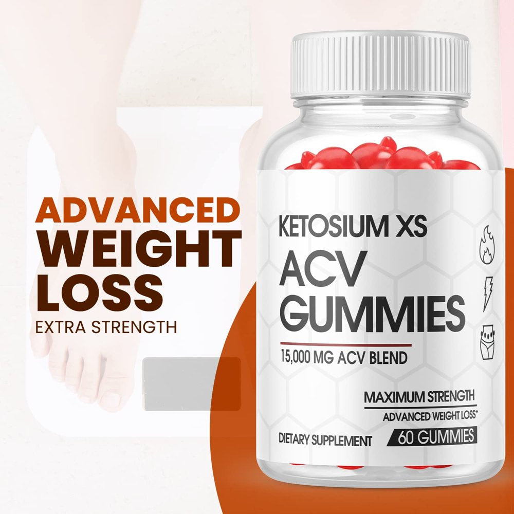 (5 Pack) Ketosium XS ACV Gummies - Supplement for Weight Loss - Energy & Focus Boosting Dietary Supplements for Weight Management & Metabolism - Fat Burn - 300 Gummies