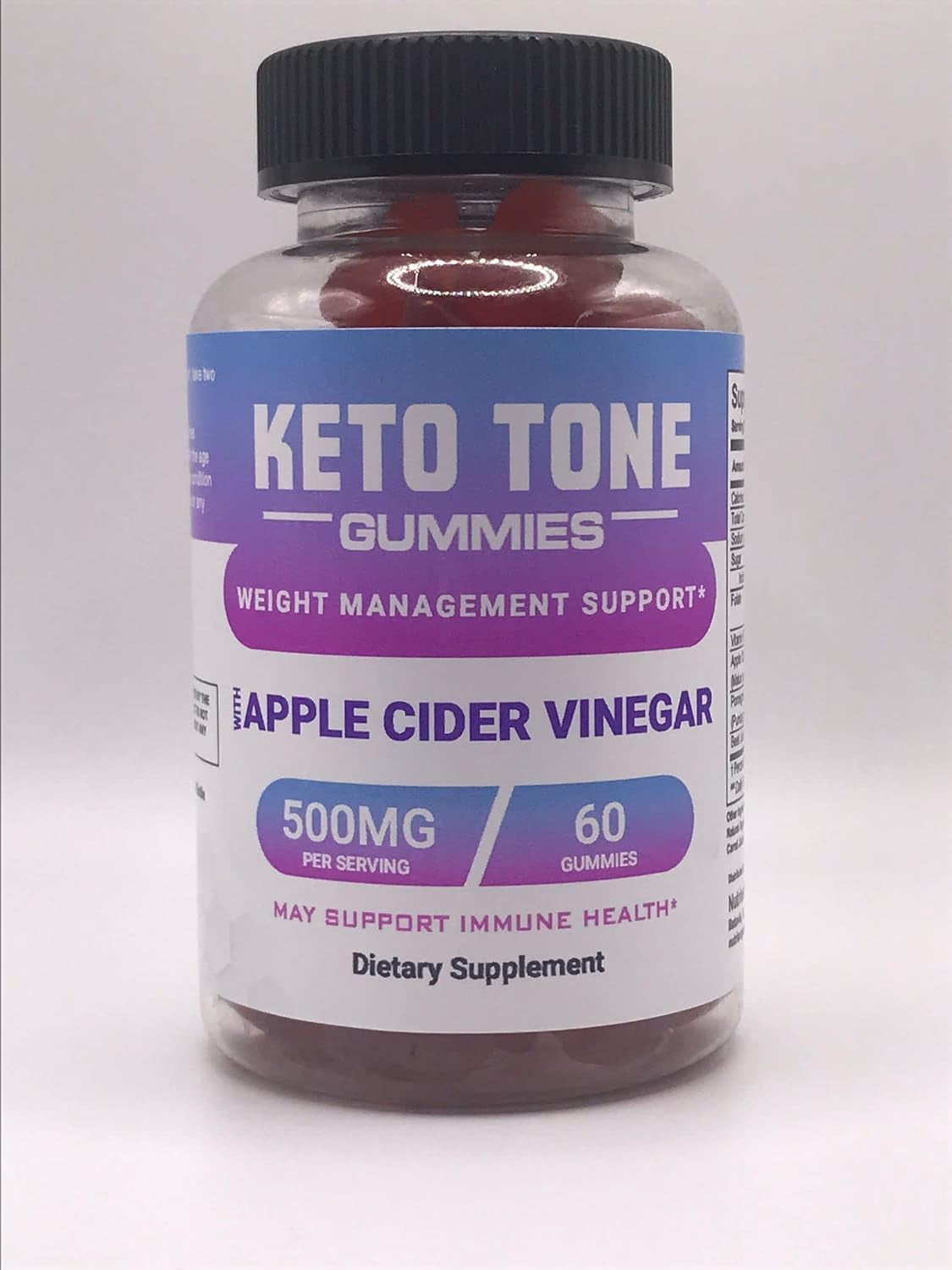 Zonata Keto Tone Gummies, 60 Count, 1 Month Supply