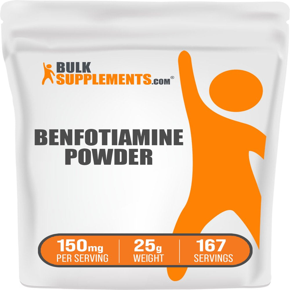 Bulksupplements.Com Benfotiamine Powder Vitamin B1 (Thiamine) - B1 Vitamin - Thiamine B1 Supplement - Advanced Memory Formula - Vitamin B1 (25 Grams - 0.88 Oz)