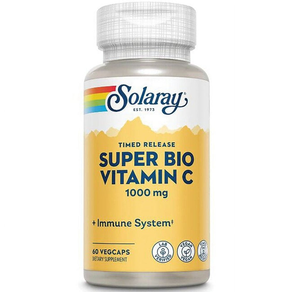 Solaray Time Release Super Bio Vitamin C 1,000 Mg 60 Veg Caps
