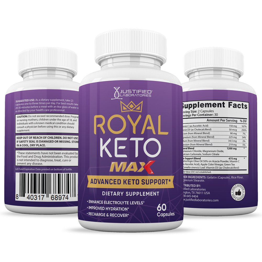 (10 Pack) Royal Keto ACV MAX Pills 1675Mg Dietary Supplement 600 Capsules