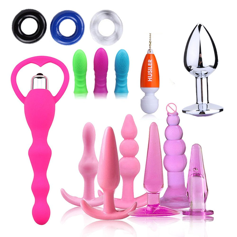 Silicone Butt Plug Anal Dilator G-Spot Stimulation Prostate Massager Adult Sex Toys Anal Plug for Women Men Couples