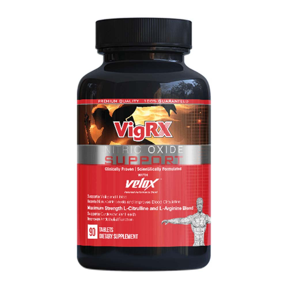 Vigrx Nitric Oxide Support 90 Tablets L-Citrulline & L-Arginine Blend, Supplement, Leading Edge