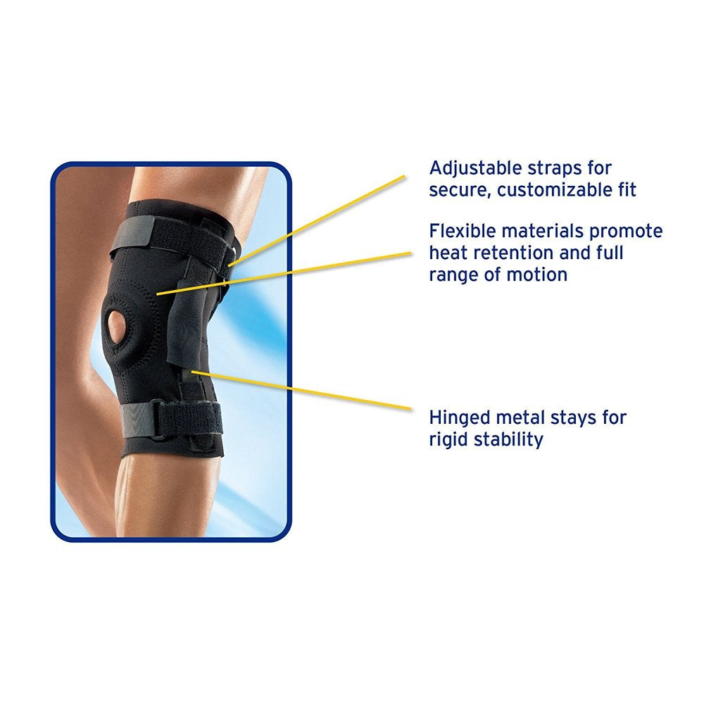 Futuro Sport Ultra-Rigid Hinged Stabilizer, Adjustable Knee Brace Support, 1Ct