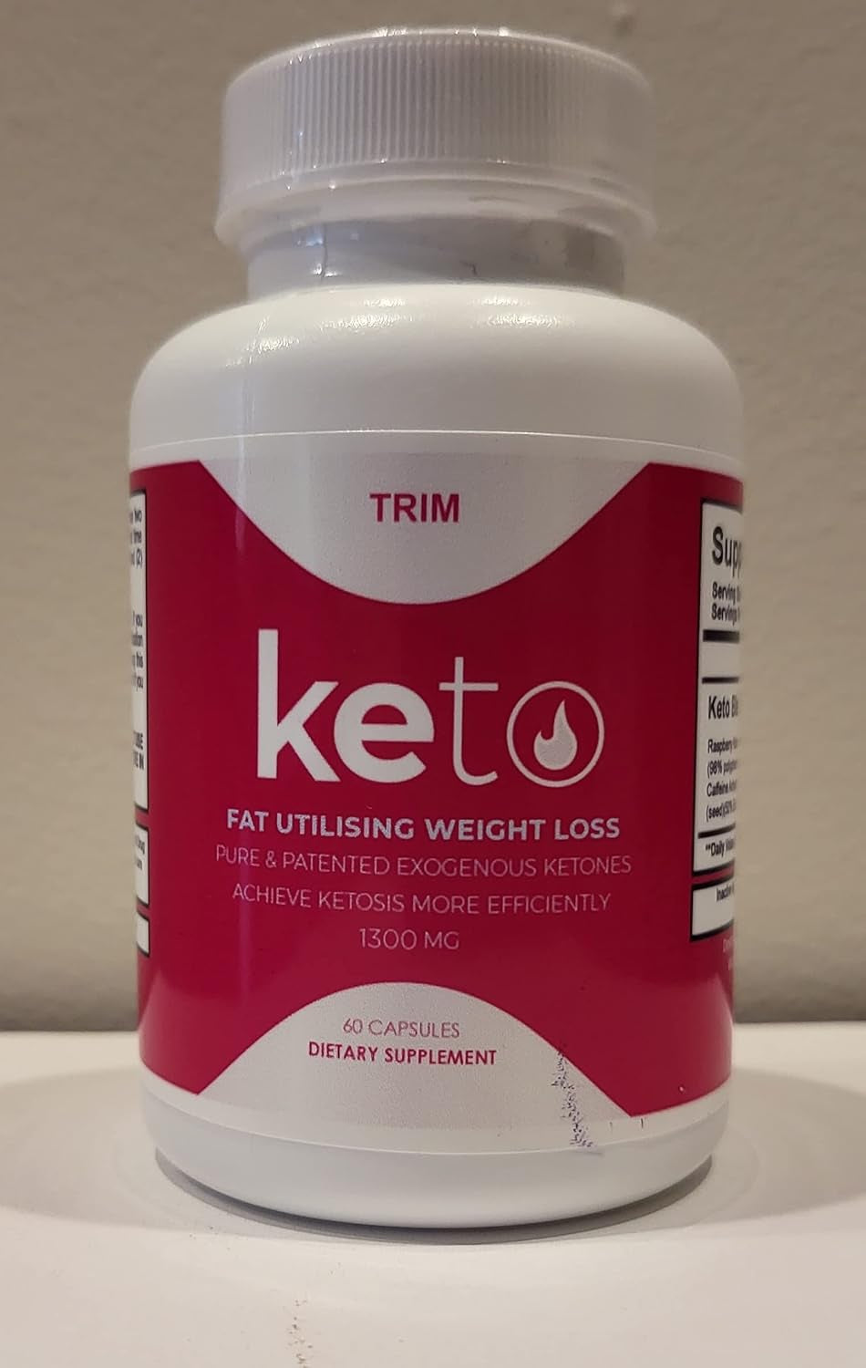 (Official) Trim Keto, Advanced Strong Formula 1300Mg, Made in the USA, (2 Bottle Pack), 60 Day Supply