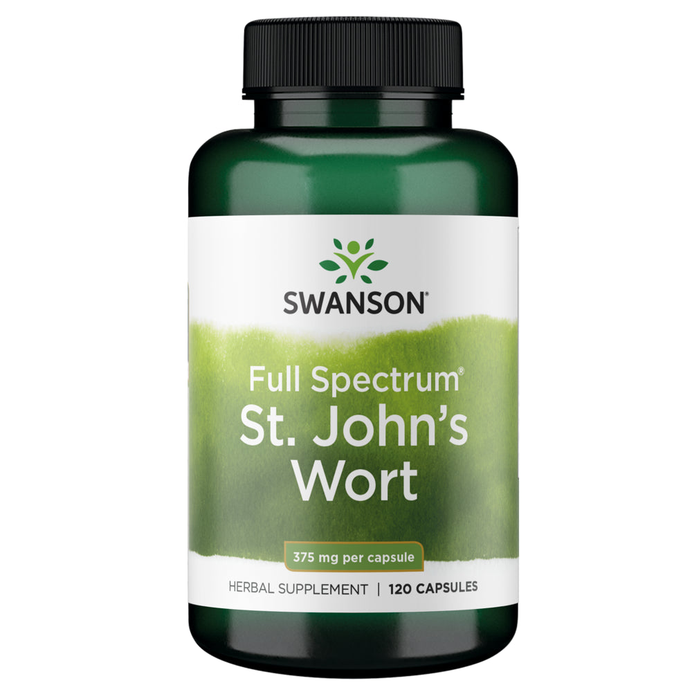 Swanson St. John'S Wort (Aerial Parts) Capsules, 375 Mg, 120 Count