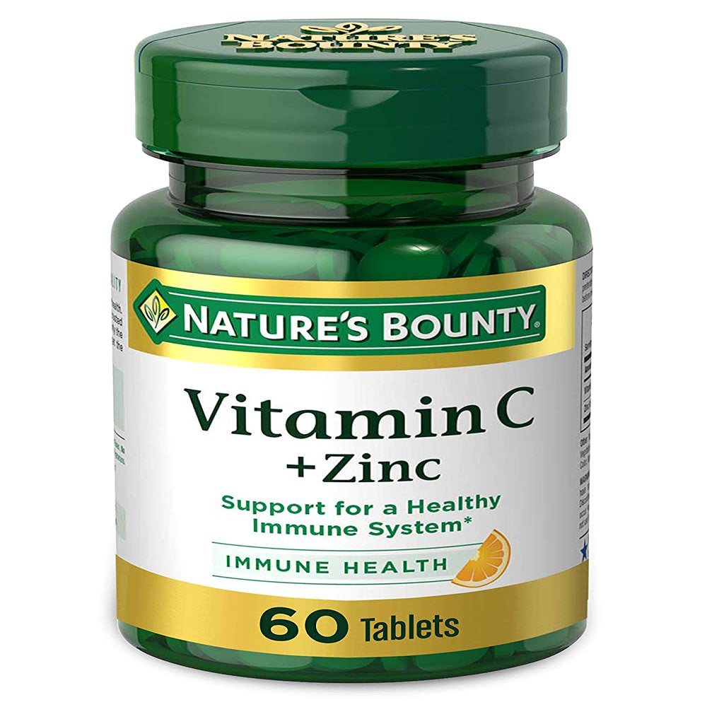 Nature'S Bounty Vitamin C + Zinc Quick Dissolve Tablets 60 Ea (Pack of 2)