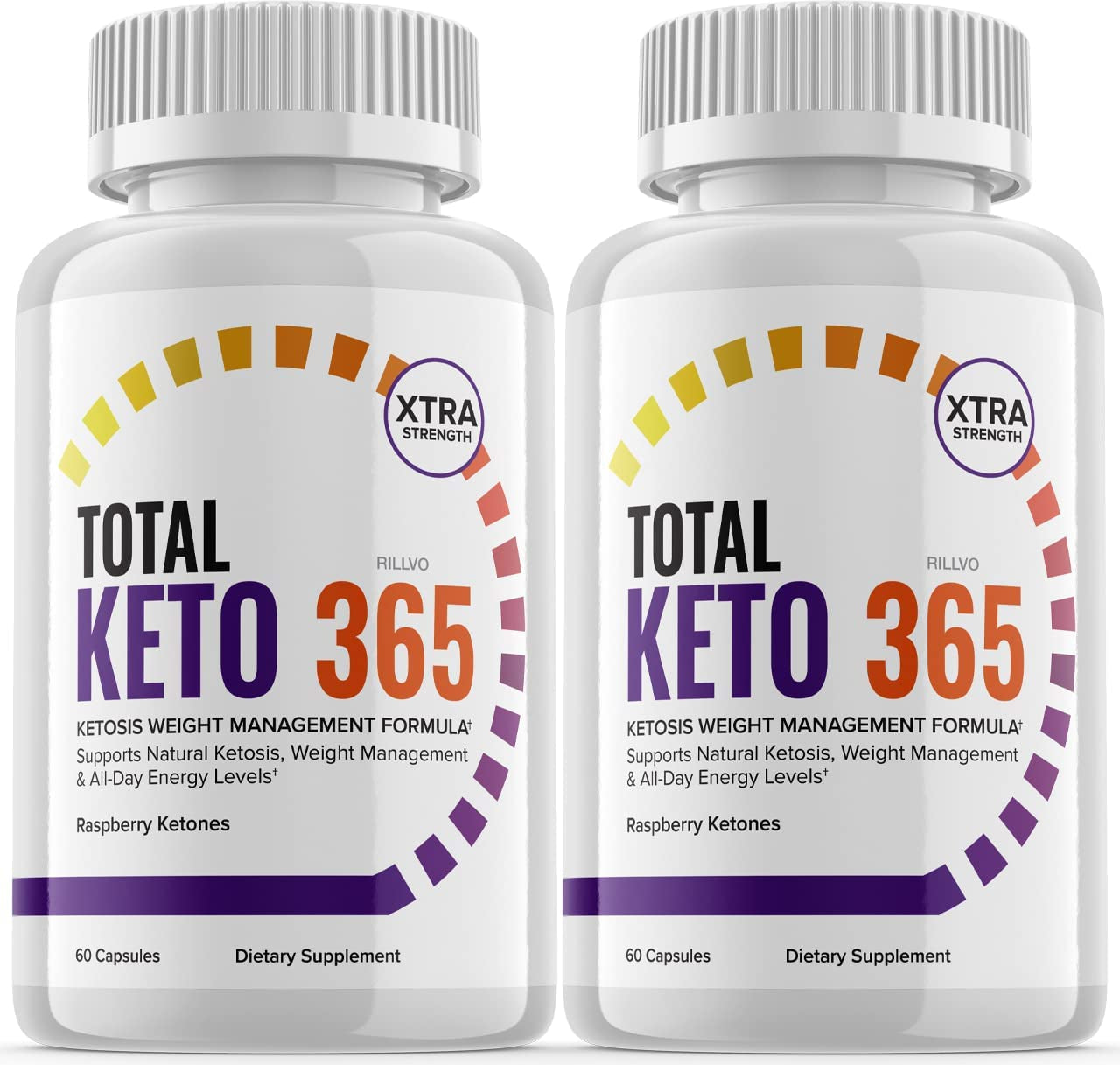 (2 Pack) Total Keto 365 Pills 800Mg Advanced Ketogenic Formula (120 Capsules)