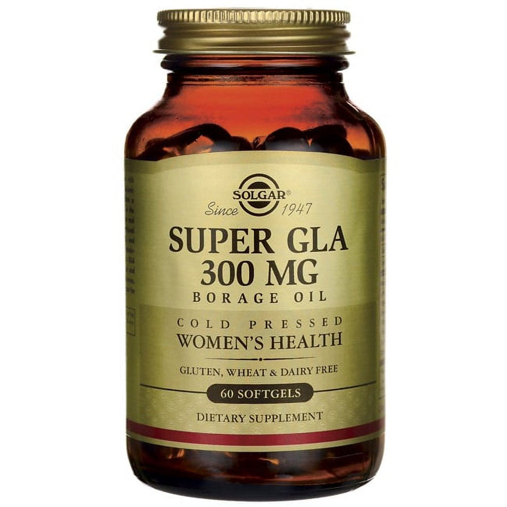 Solgar Super GLA, Borage Oil, Women'S Health, 300 Mg, 60 Softgels