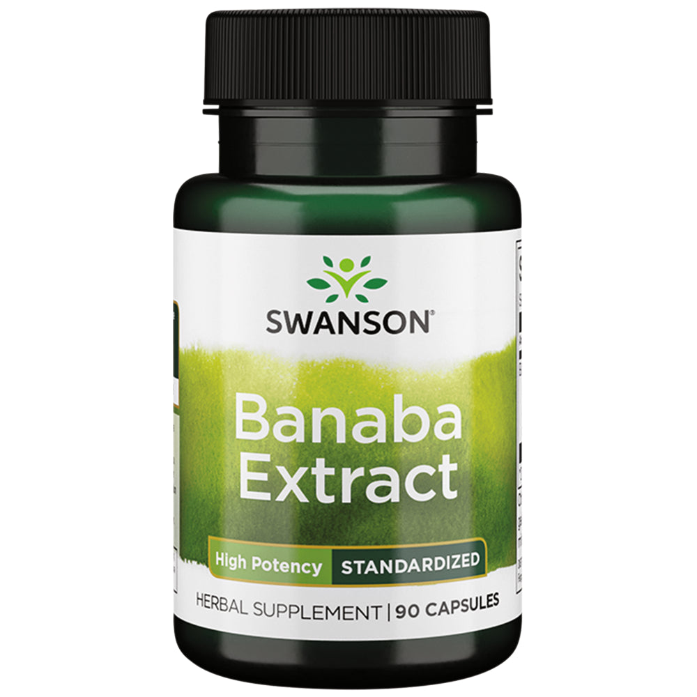 Swanson High Potency Banaba Extract 2% Corosolic Acid 60 Mg 90 Capsules