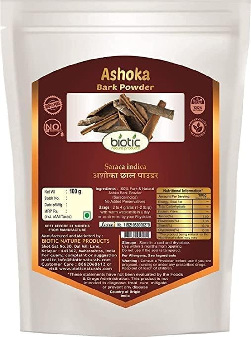 SJH Ashoka Bark Powder (Saraca Indica) Ashoka Chaal Powder - 100G