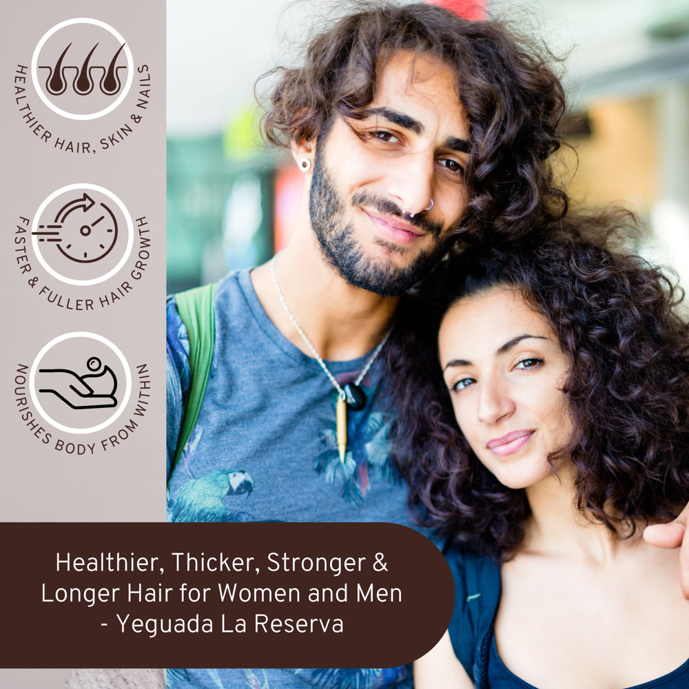 Yeguada La Reserva Hair Vitamin Gummy with Biotin 5000 Mcg Vitamin E & C | Support Healthy Hair and Nail Growth Gomitas Para Cabello Y Unas Mas Largo, Fuerte Y Saludable – 60Ct