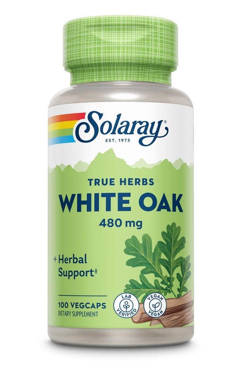 Solaray White Oak -- 480 Mg - 100 Vegcaps