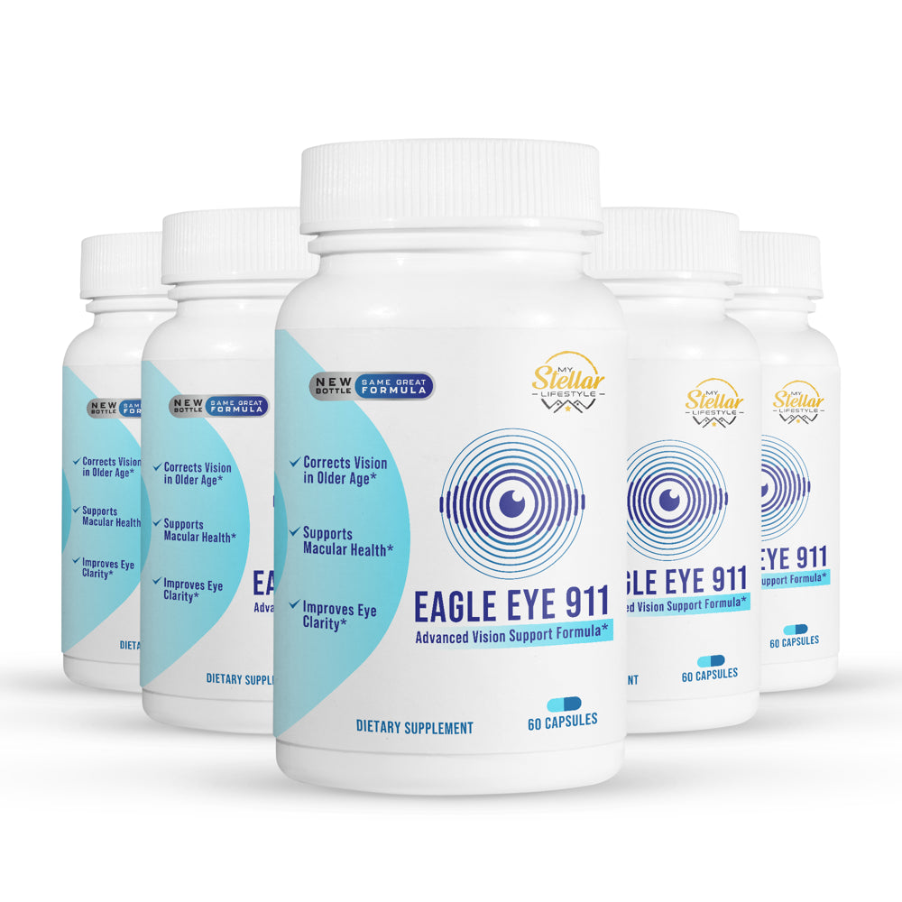 5 Pack Eagle Eye 911, Advanced Vision Support Formula-60 Capsules X5