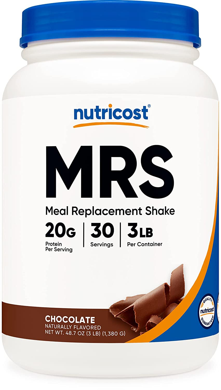Nutricost Meal Replacement Shake Powder (Chocolate), 30 Servings - Protein, Non-Gmo, Gluten Free