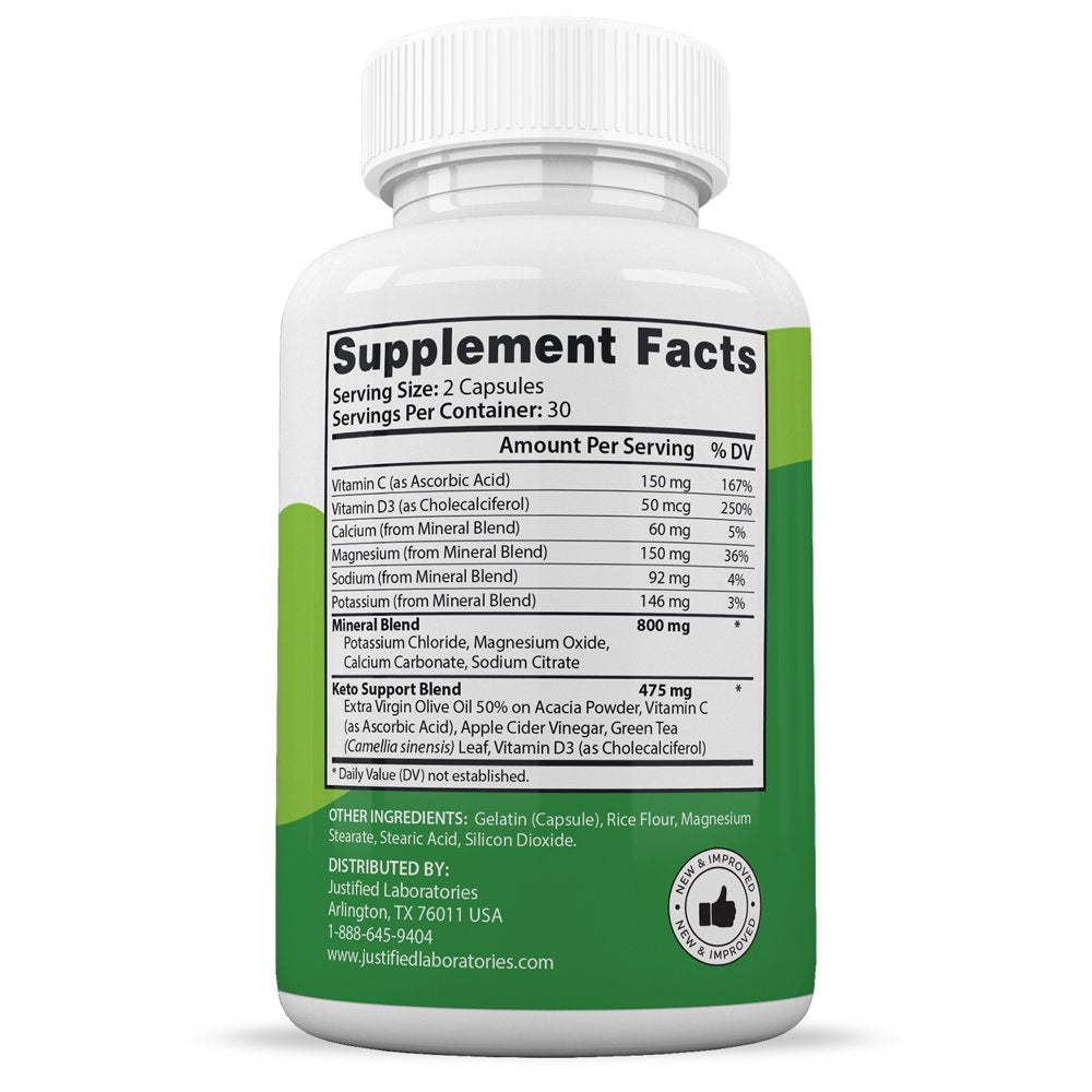 Active Keto ACV Pills 1275Mg Dietary Supplement 60 Capsules