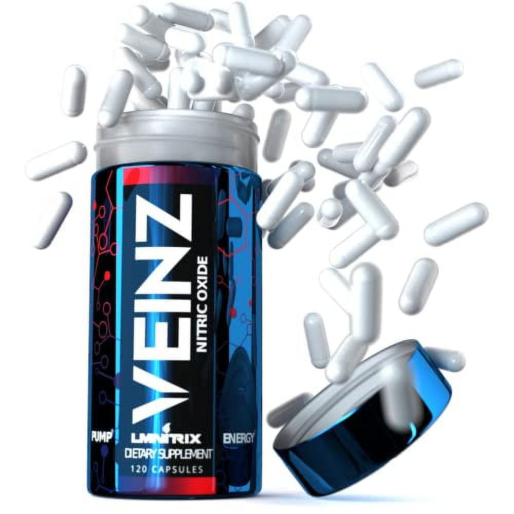 VEINZ Pills Âœ® Nitric Oxide Booster W/Ala, L-Arginine and L-Citrulline Âœ® Pump Supplement Âœ® 120 Capsules