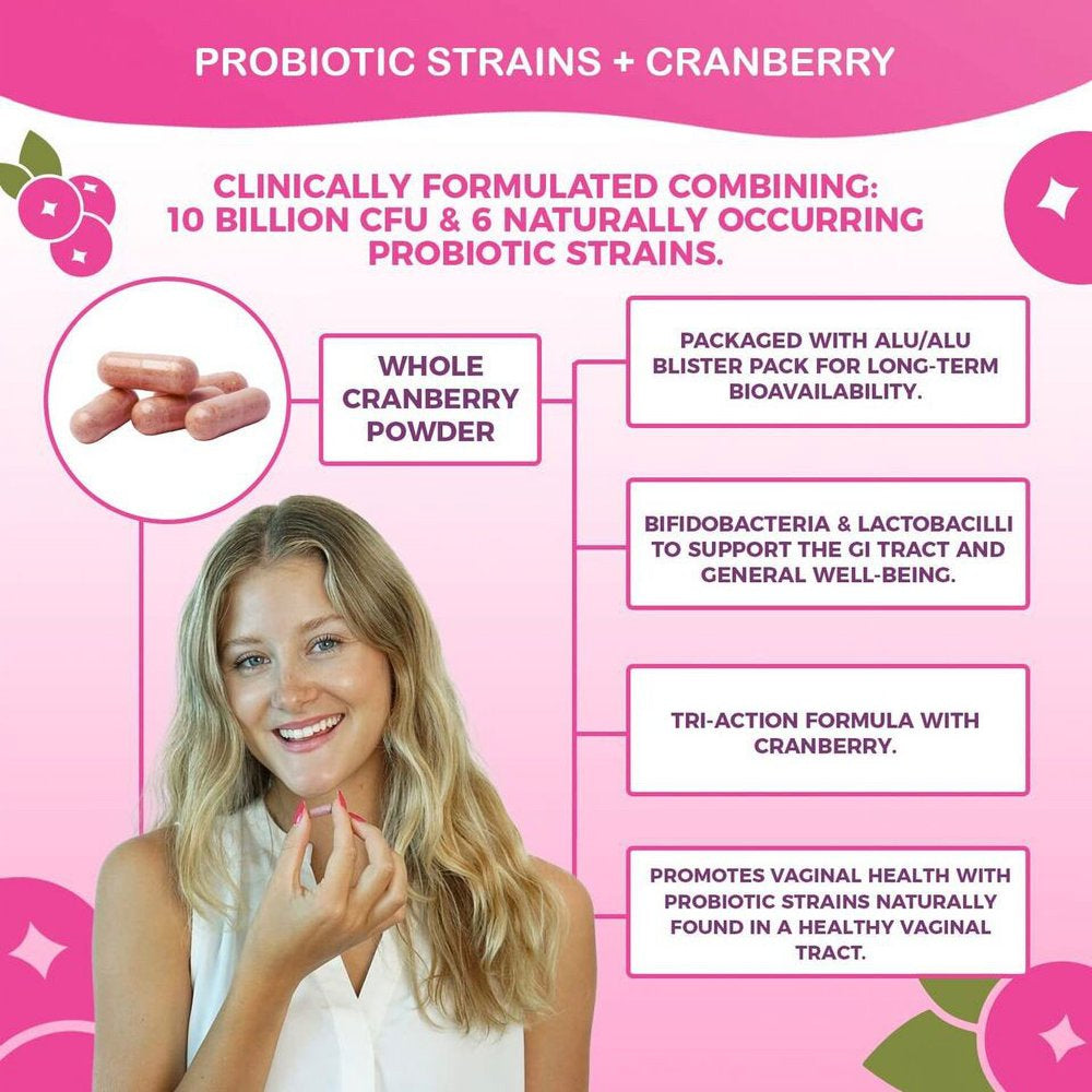 Probiotics for Women - Support Vaginal, UTI Health 30 Capsule