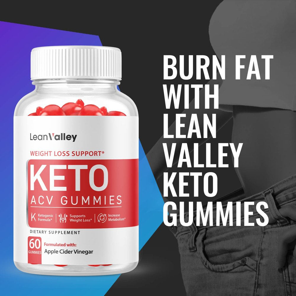 (2 Pack) Lean Valley Keto ACV Gummies - Supplement for Weight Loss - Energy & Focus Boosting Dietary Supplements for Weight Management & Metabolism - Fat Burn - 120 Gummies