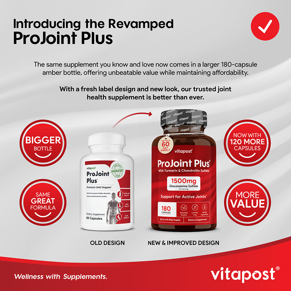 Vitapost Projoint plus Supplement Supports Joint and Cartilage Health - 60 Capsules