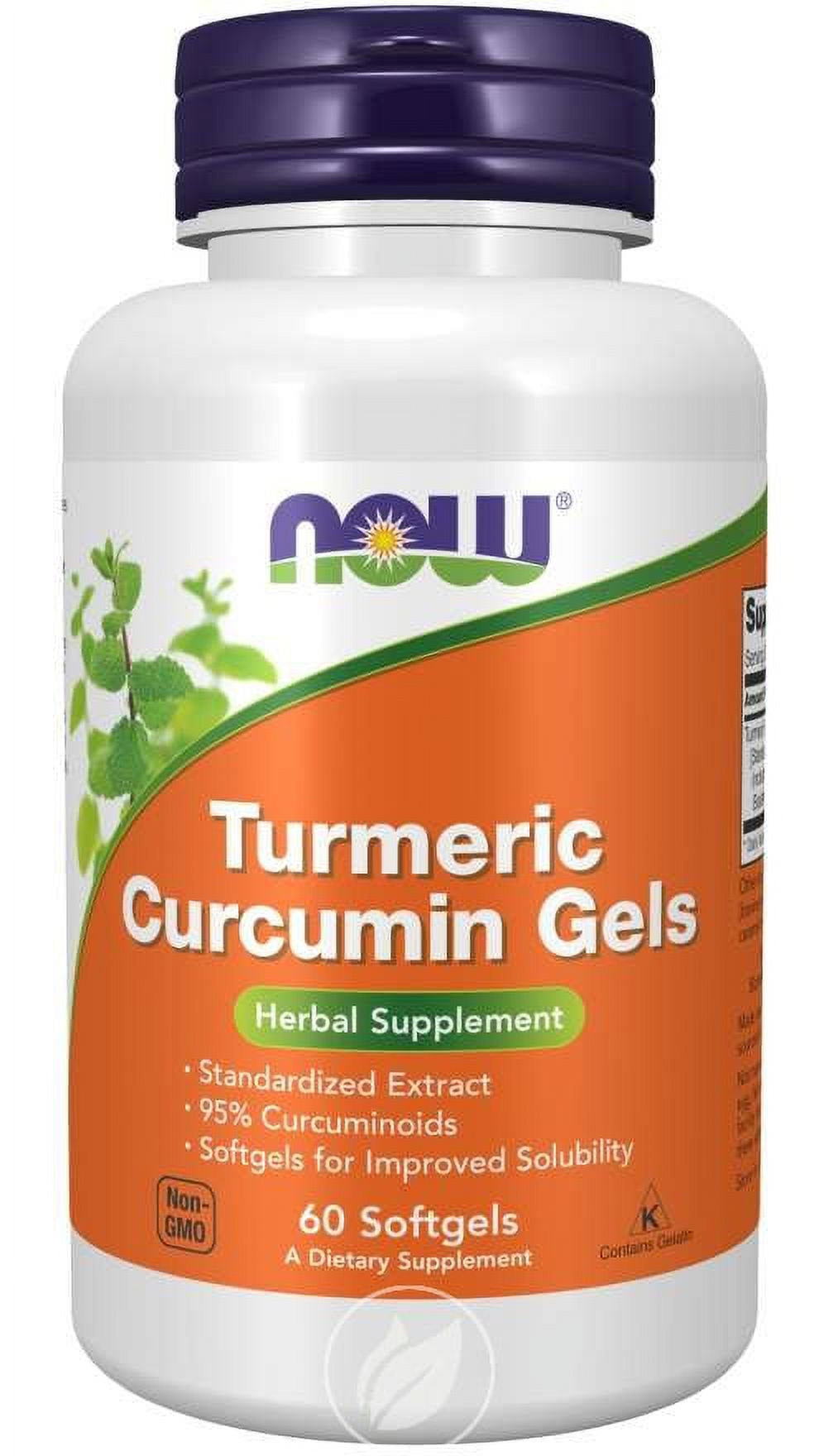 NOW Supplements Curcumin Gels (Turmeric) 60 Sgels