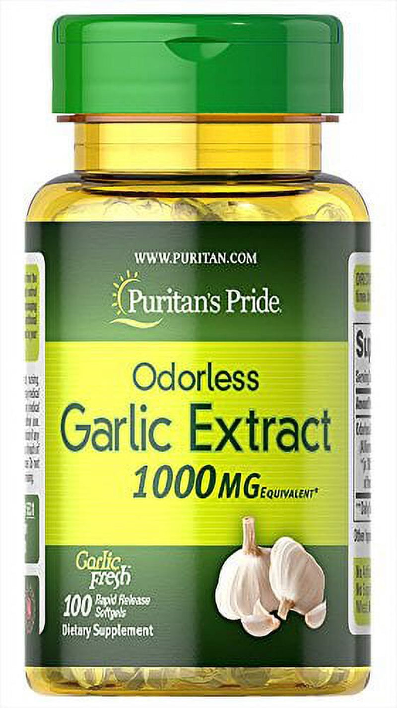 Puritan'S Pride Odorless Garlic 1000 Mg, 100 Count