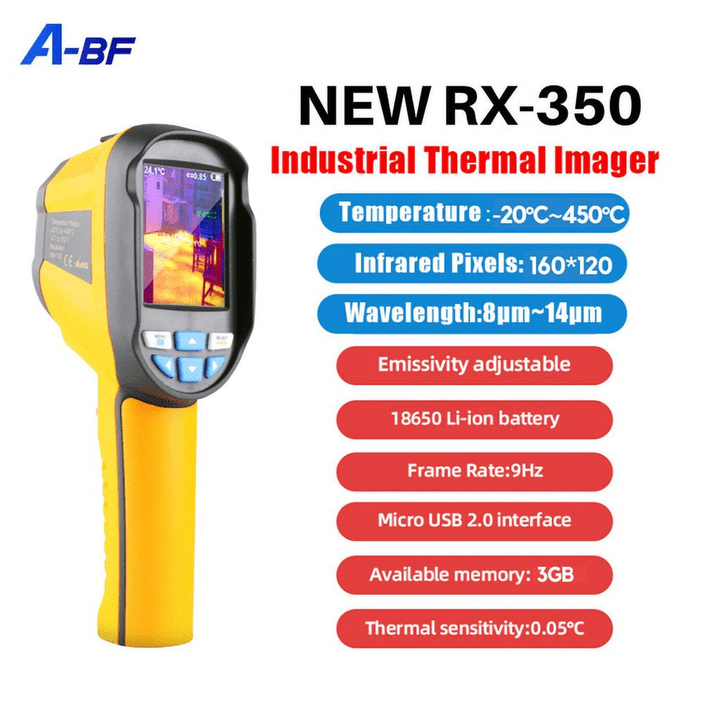 A-BF RX-350 Infrared Thermal Imager Handheld Industrial Thermal Camera Floor Heating Detection -20C ~ 400C Printed IR Cameras