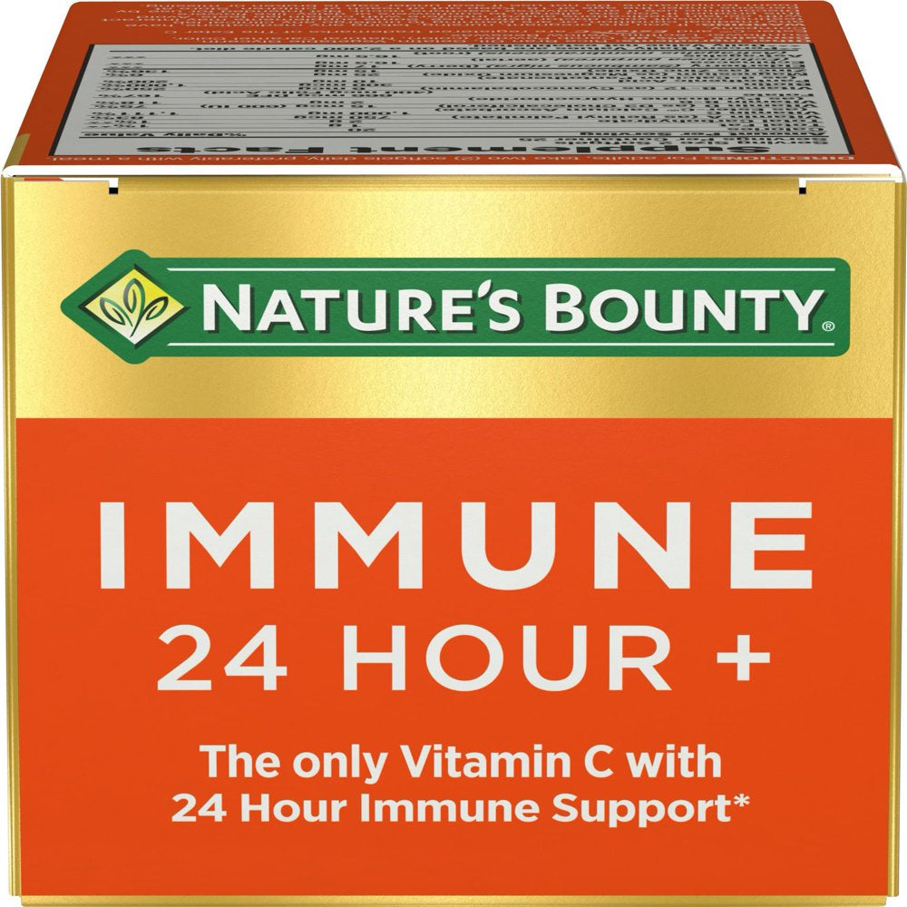 Nature'S Bounty Immune 24 Vitamin C, D & Zinc for Immune Support, 1000 Mg Softgels, 50 Count