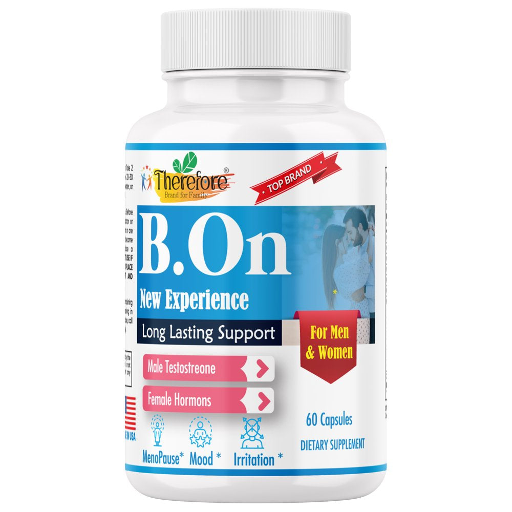 B.On Energy Booster Vitamins for Men, Drive, Strength, Enhancement Booster 60 Capsules by Therefore